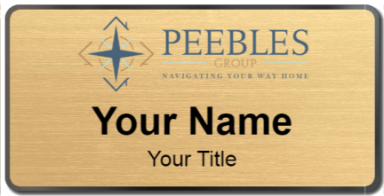 Custom name badges for Peebles Realty
