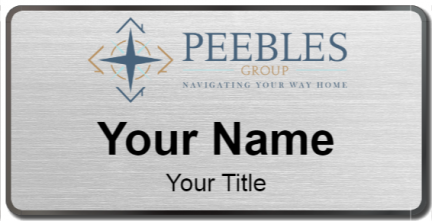 Custom name badges for Peebles Realty