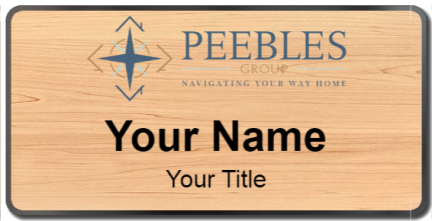 Custom name badges for Peebles Realty