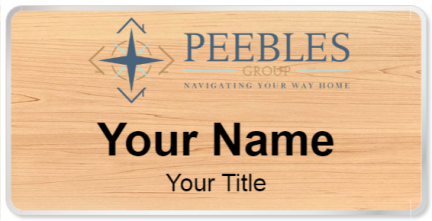 Custom name badges for Peebles Realty