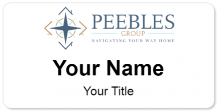 Custom name badges for Peebles Realty