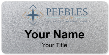 Custom name badges for Peebles Realty