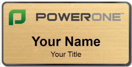 Custom name badges for Power One