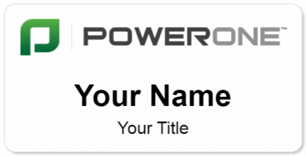 Custom name badges for Power One