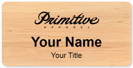 Custom name badges for Primitive Apparel