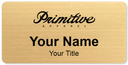 Custom name badges for Primitive Apparel