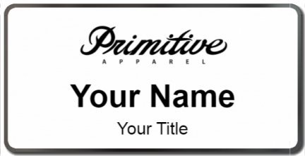 Custom name badges for Primitive Apparel