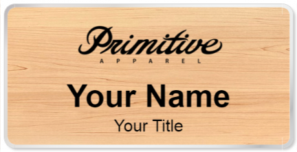 Custom name badges for Primitive Apparel