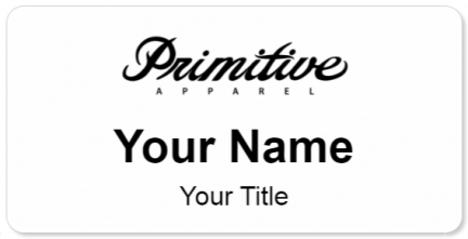 Custom name badges for Primitive Apparel