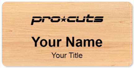 Custom name badges for Pro Cuts