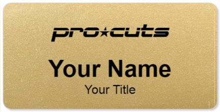 Custom name badges for Pro Cuts