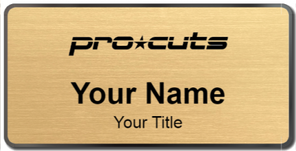 Custom name badges for Pro Cuts