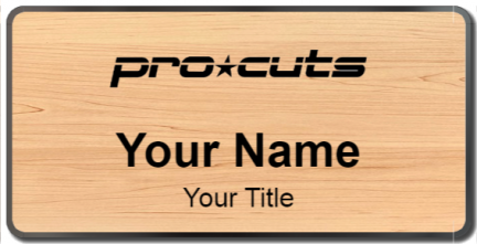 Custom name badges for Pro Cuts
