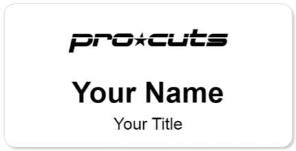 Custom name badges for Pro Cuts