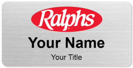 Custom name badges for Ralphs