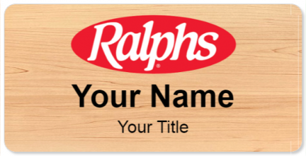 Custom name badges for Ralphs