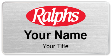Custom name badges for Ralphs