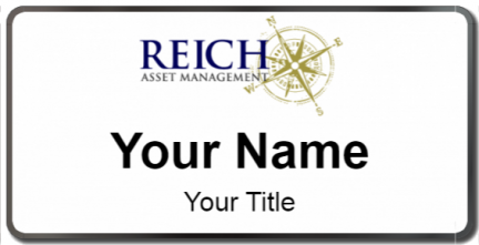 Custom name badges for Reich Asset Management