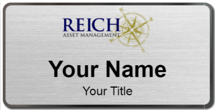 Custom name badges for Reich Asset Management