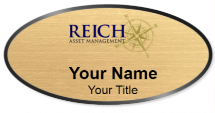 Custom name badges for Reich Asset Management