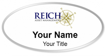 Custom name badges for Reich Asset Management