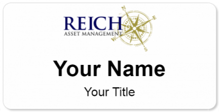 Custom name badges for Reich Asset Management