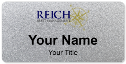 Custom name badges for Reich Asset Management