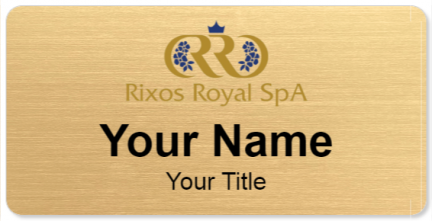 Custom name badges for Rixos Royal Spa