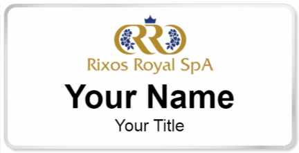 Custom name badges for Rixos Royal Spa