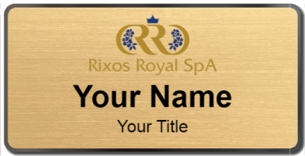 Custom name badges for Rixos Royal Spa