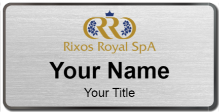 Custom name badges for Rixos Royal Spa