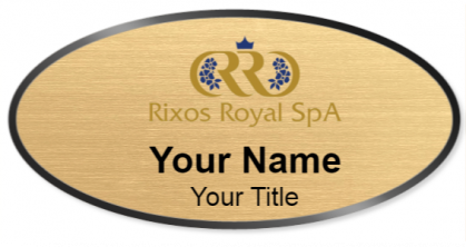 Custom name badges for Rixos Royal Spa