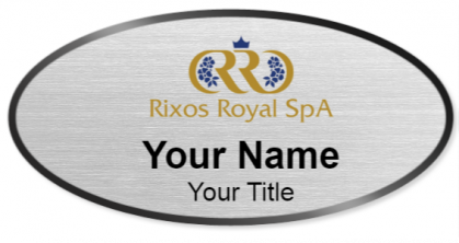 Custom name badges for Rixos Royal Spa