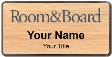 Custom name badges for Room and Board