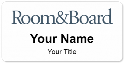 Custom name badges for Room and Board