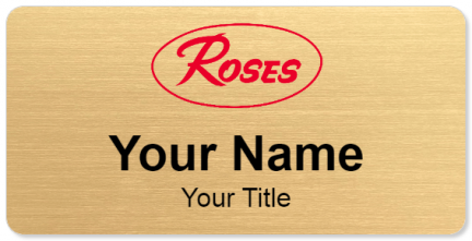 Custom name badges for Roses