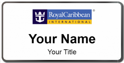 Custom name badges for Royal Carribean International