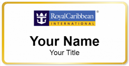 Custom name badges for Royal Carribean International