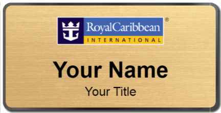 Custom name badges for Royal Carribean International