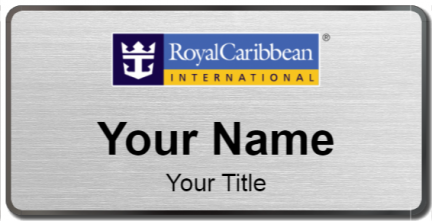Custom name badges for Royal Carribean International