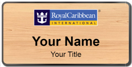 Custom name badges for Royal Carribean International