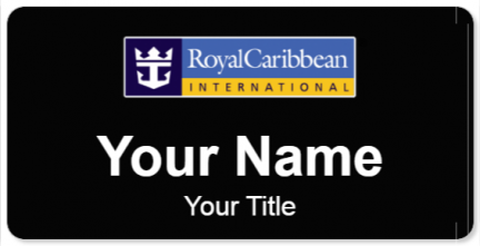 Custom name badges for Royal Carribean International