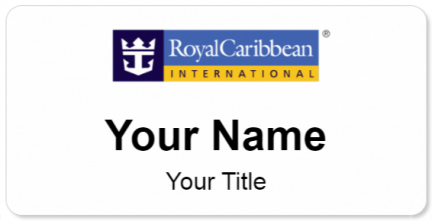 Custom name badges for Royal Carribean International