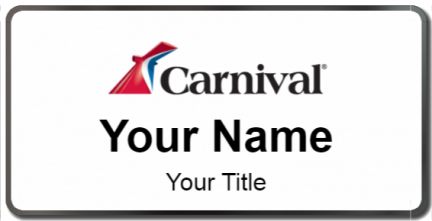Custom name badges for Carnival Cruises
