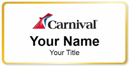 Custom name badges for Carnival Cruises