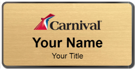 Custom name badges for Carnival Cruises