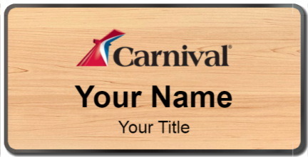 Custom name badges for Carnival Cruises