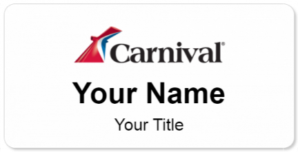 Custom name badges for Carnival Cruises
