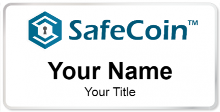 Custom name badges for Safecoin