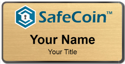 Custom name badges for Safecoin
